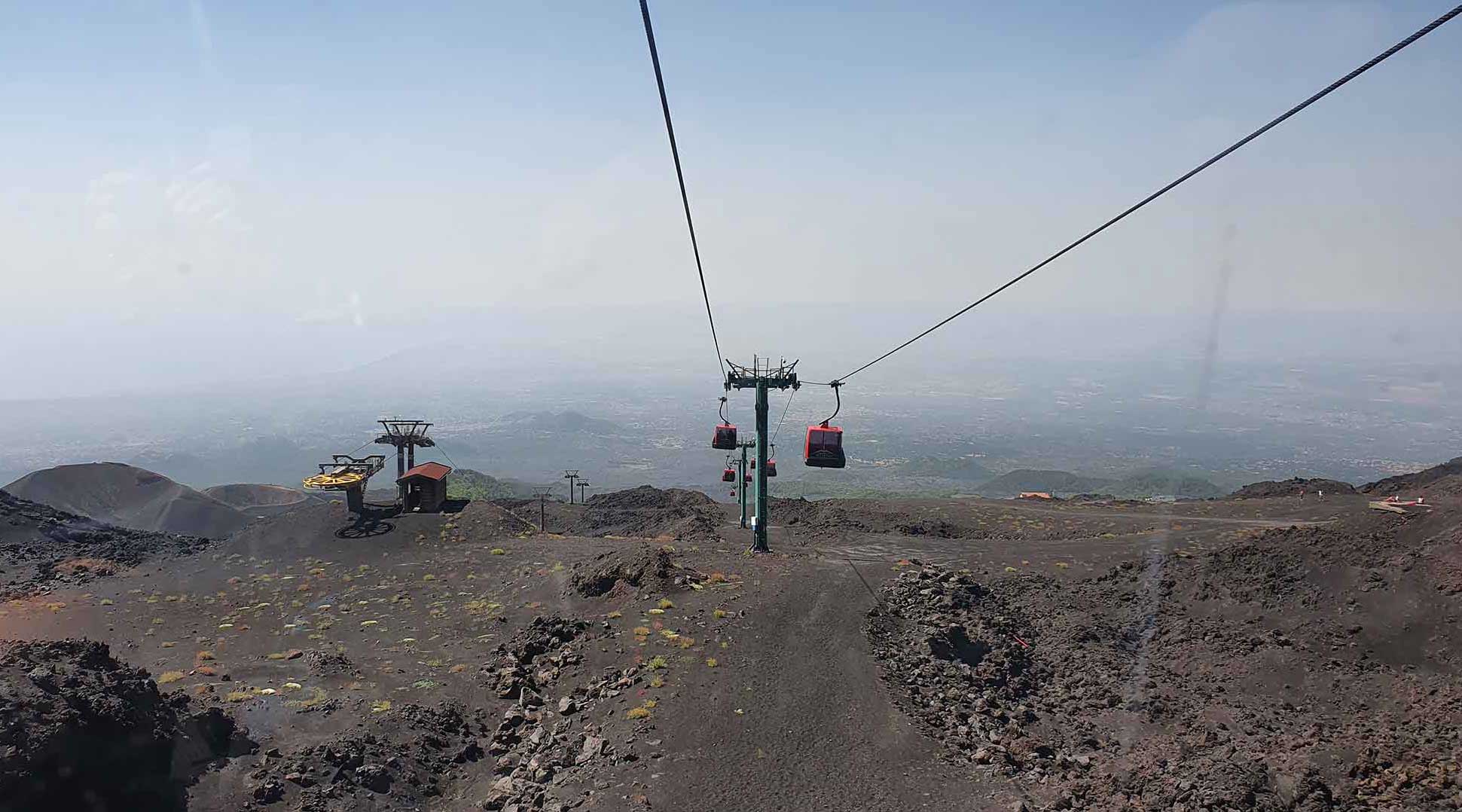 Cable car to Mt. Etna summit